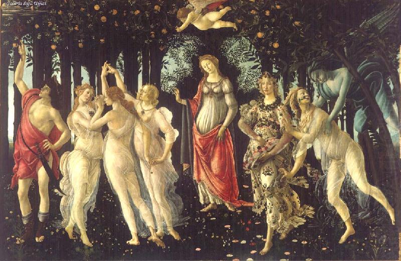 BOTTICELLI, Sandro La Primavera, Allegory of Spring china oil painting image